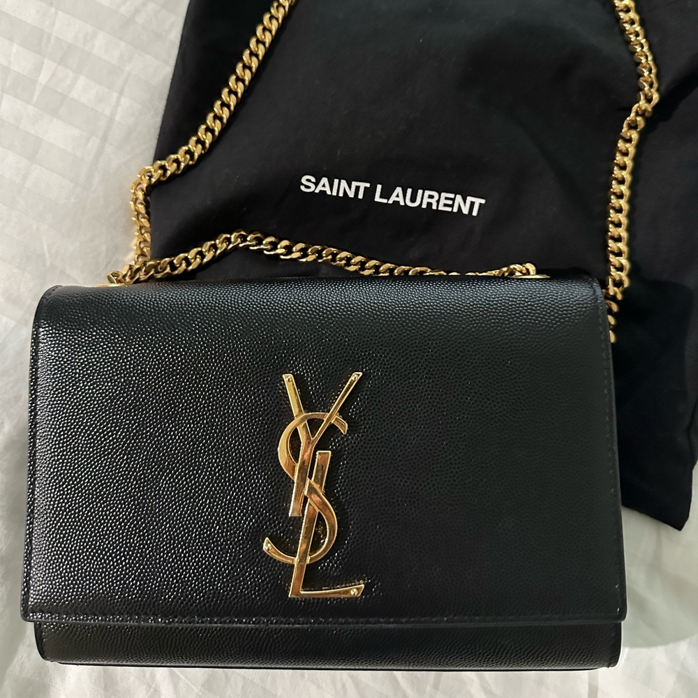 Saint Laurent Kate Small Leather Crossbody- gold hardware- box/dust bag included - Picture 6 of 7
